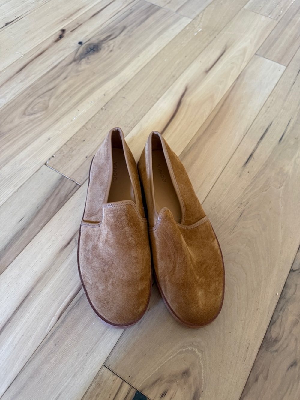 Vince Suede Slip-On Loafers in Brown
